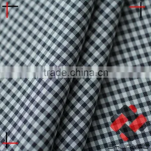 Cationic Polyester Plaid Pongee Imitation Yarn Dyed Fabric for Shirt thumbnail-3