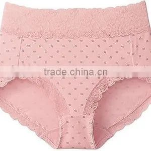 Pretty Pink Women Underwear Lace Cotton Panties thumbnail-1