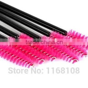 10pcs/lot New Make up Pink Disposable Eyelash Brush Mascara Applicator Wand Brush thumbnail-2