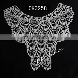 Newest Ecru Machine Embroidery Cotton Collar Lace CK3258 thumbnail-1