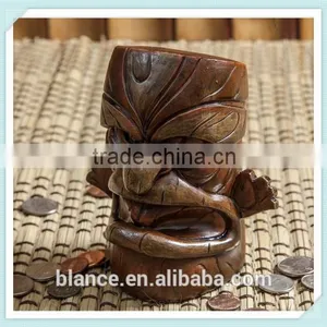 Resin Popolele Planet Tiki Figurine Coin Bank thumbnail-1