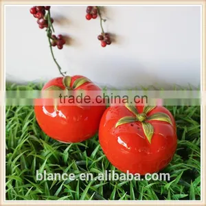Ceramic Tomato Salt and Pepper Shaker Set Funny thumbnail-1