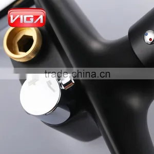 Good Quality ABS Rain Shower Head Bathroom Shower Black Shower Bath Set thumbnail-2