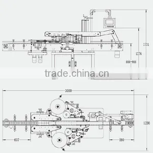 2014 Hot Sale Automatic Top and Bottom Bottle Labeling Machines thumbnail-5