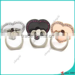 Black/Silver/Rose Gold Heart Smartphone Holder Reusable Sticky Design thumbnail-1