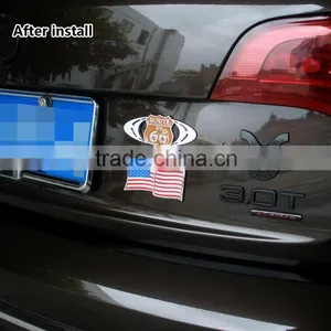 Wholesale Custom Chrome 3d Car Sticker America Flag Badge thumbnail-3