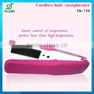 2014 Newest High Temperature Black Rechargeable Cordless Hair Straightener thumbnail-1