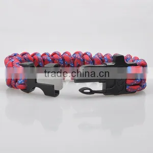 Paracord Survival Bracelet With Fire Started Whistle and Team Logo Classic Paracord Army thumbnail-4
