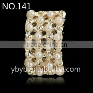 Pearl Material Korean Hair Accessories Diy Accessories Diamond Buckle Torus Faceplate Diy Alloy Accessories Wholesale thumbnail-1