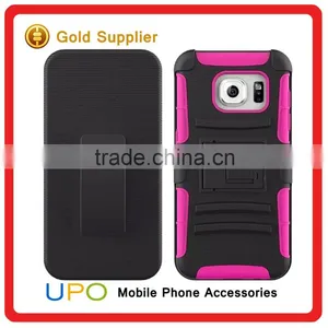[UPO] 2016 New Arrival 3 in 1 Hard Plastic Silicon Phone Cover Case for Samsung Galaxy S7 Edge thumbnail-4