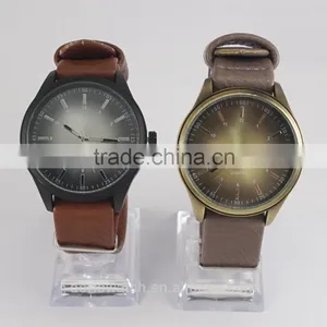 Free Wrist Watches Changeable Leather Band Watch for Men One Piece Leather Band Man Wrist Watch thumbnail-1