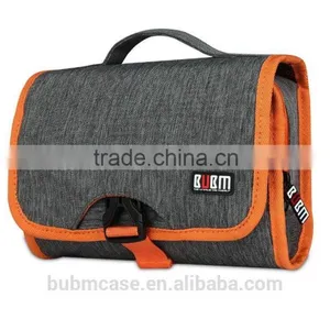 Fashion Folding RED Small Travel Cosmetic Bags Nylon Hand Bag Women thumbnail-6
