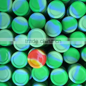 2016 Colorful Pretty Storage Boxes Food Grade Silicone Wax Container Silicone Jars Dab Wax Vaporizer Oil Container thumbnail-3
