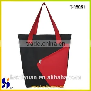 Hot Sale Customized Recyclable Polyester Tote Shopping Bag With Handles thumbnail-1