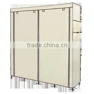 Assemble Multi-compartment Collapsible Closet Cabinet Wardrobe, Non-woven Fabric Wardrobe Cabinet thumbnail-2