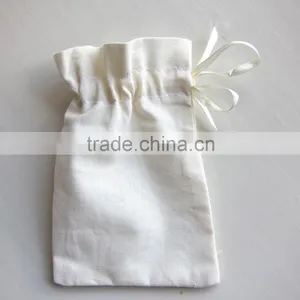 Cotton Fabric Bag With Drawstring Closure thumbnail-1