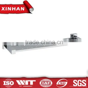Single Tier Zinc Alloy Wholesale Bathroom Glass Corner Shelf Wall Shelves thumbnail-1