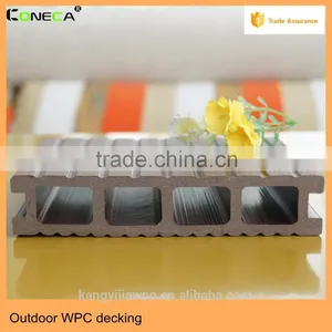 Waterproof Patio Outdoor High-quality Good Price Hollow Groove Wood Plastic Composite Decking Wpc thumbnail-5