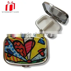 Travel Portable Pillbox Custom Metal Pill Container/box thumbnail-1