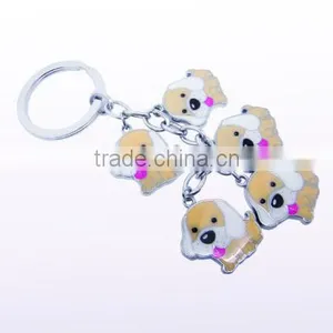 Manufacture Promotional Custom Shaped Metal Dog Keychain thumbnail-5