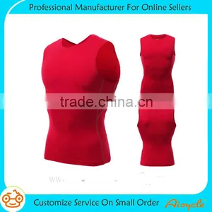 Skin Tight Dri Fit Sport Fashion Running Gym Vest for Men thumbnail-1