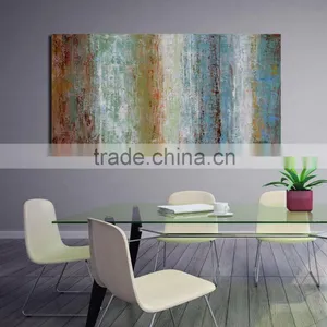 Wholesale Modern Framed Colorful Abastract Oil Painting thumbnail-1