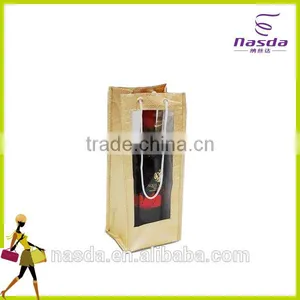 High Quality Pvc Wine Bag,resuable Nonwoven Bag for Wine,non-woven Wine Bag for Single Bottle thumbnail-1