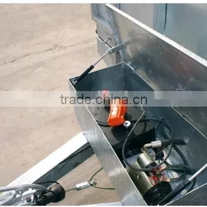 Fully Hot Deep Galvanized Tipping Trailer 2 Ton ,dump Wagon, Tandem Axles With Battary Oil Tank and Wire Mesh Fence thumbnail-4