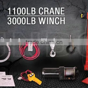 360 Degrees Adjustable 500kg Electric Winch Hoist Truck Crane thumbnail-2