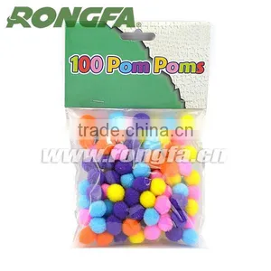 Colorful Bulk Pom Poms For Kids DIY thumbnail-3
