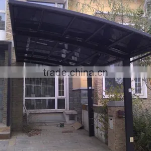 Single Slope Aluminum Polycarbonate Modern Carport thumbnail-4