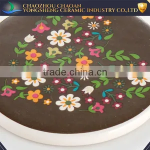 Handmade Colorful Ceramic Tile Coaster Set thumbnail-3
