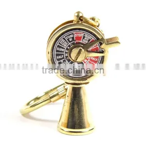 Nautical Brass and Copper Telegraph Keychain thumbnail-1