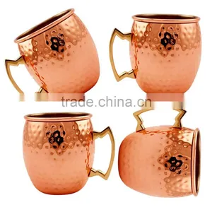 Copper Cup Absolut Vodka Solid Copper Manufacturer Moscow Mule Mugs Wholesale for AMAZON thumbnail-1