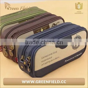 Custom Printed Student Zipper Pencil Case School Canvas Pencil Bag thumbnail-2
