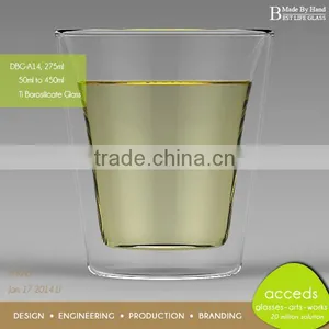 Eco-Friendly Dual Wall Glass Tumbler Cup thumbnail-1