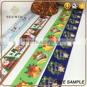 Wired Printed Grosgrain Christmas Gift Ribbon thumbnail-2
