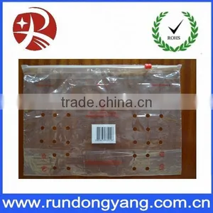 PE Customized Slider Grape Bags With Holes for Fruit thumbnail-1
