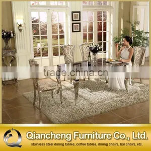 Modern Stainless Steel Dining Table for Hotel Dining Room thumbnail-1