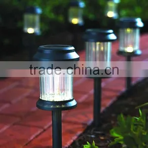 6pk Plastic Solar Led Garden Pathway Landscape Lawn Stake Light thumbnail-1