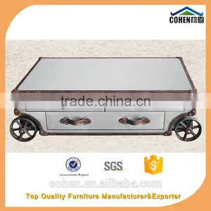 Modern Design High Cost-effective Aluminium Aviator Coffee Table Foshan Factory Direct Sale thumbnail-4