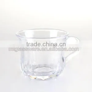 Machine Made Ice Coffee Glass Cup With Handle thumbnail-3