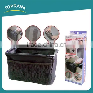 High Quality Small Black Folding Car Seat Side Organizer With Mesh thumbnail-2