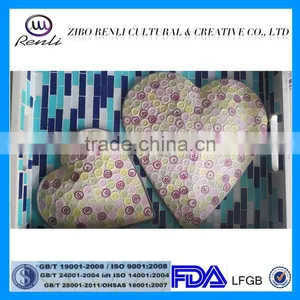 Customized Glass Hanging Silver Mirrored Mosaic Heart thumbnail-3