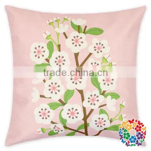 Merry Christmas Print Square Cushion Cover Decorative Cotton Pillow Cover thumbnail-5
