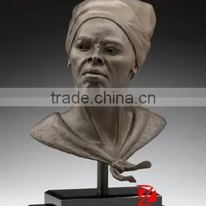 Bronze Harriet Tubman Bust Statue Metal Head Sculpture thumbnail-1