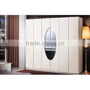 Modern Design Gloss White Lacquer Wardrobe, Contemporary Bedroom Wardrobe Designs , Cheap Bedroom Wall Wardrobe Design LV-F801 thumbnail-2