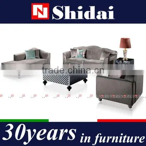 3pc Modern Micro Suede Sofa and Love Seat Living Room Furniture Set - Grey thumbnail-1