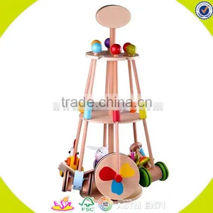 Newest Baby Wooden Animal Pull Toy Cheap Kids Wooden Animal Pull Toy W05A011 thumbnail-3