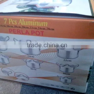 5pcs 7pcs Cookware Set Satin Aluminum Pot thumbnail-5